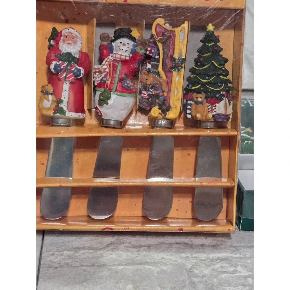 Boston Warehouse Spreaders Set‎ of 8, Christmas Holiday Snowman Theme Serving